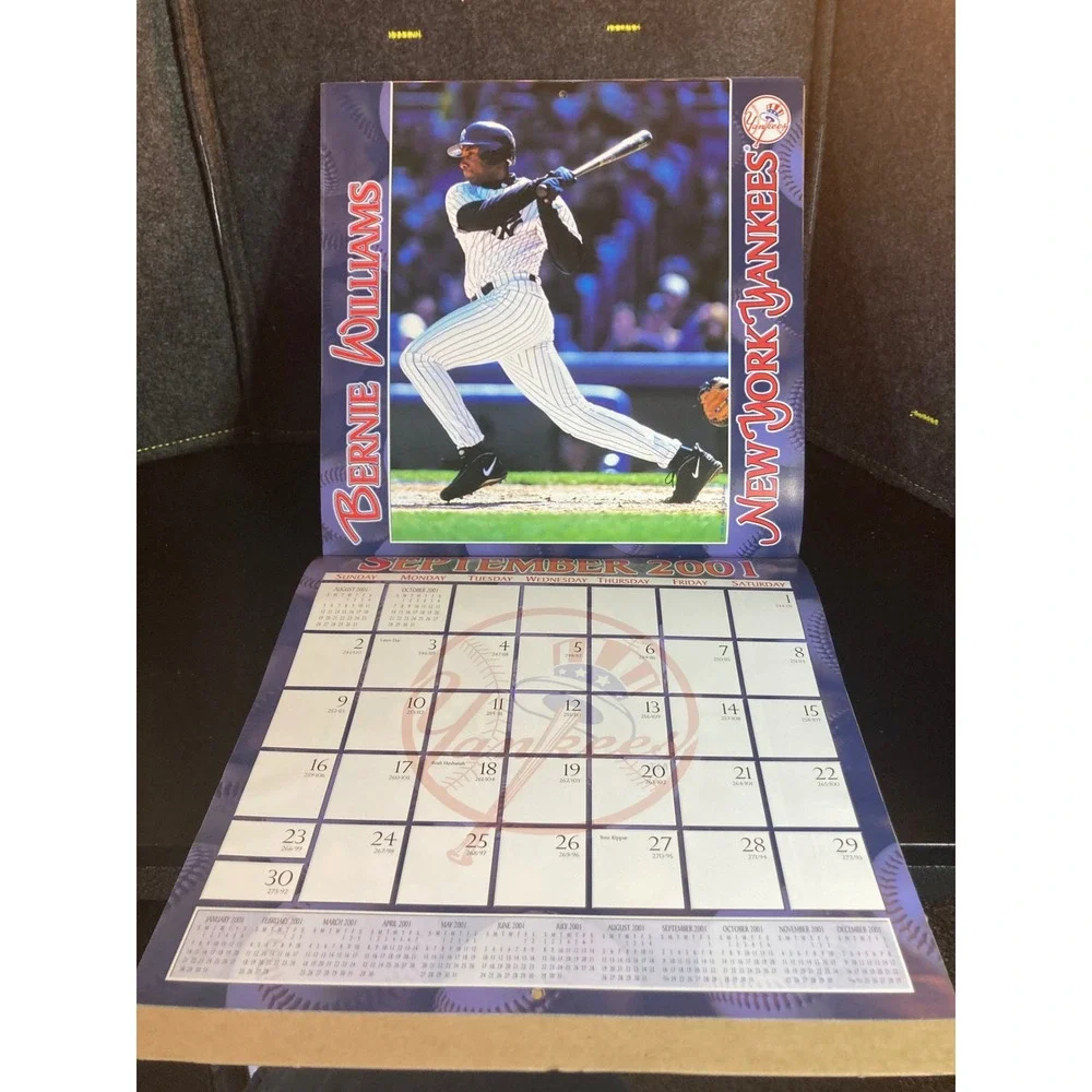 New York Yankees 2001 Team Calendar MLB Vintage Derek Jeter Jorge Posada JT & Co